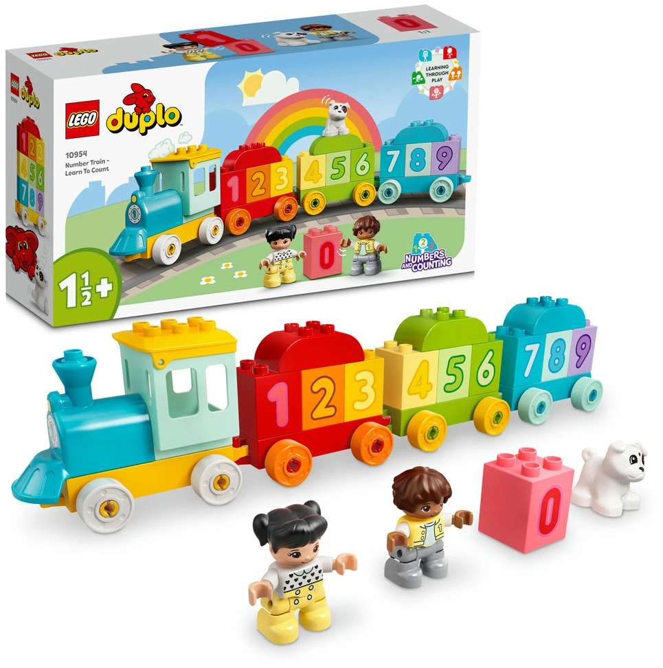 LEGO® DUPLO® Man pirmasis skaičių traukinys – išmok skaičiuoti (10954) 10954