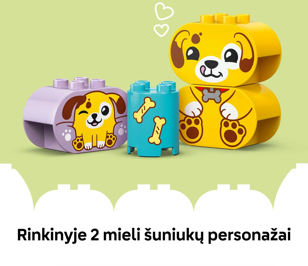 LEGO® DUPLO® Mano pirmasis formų rūšiavimo žaislas: šuniuko namas 10441