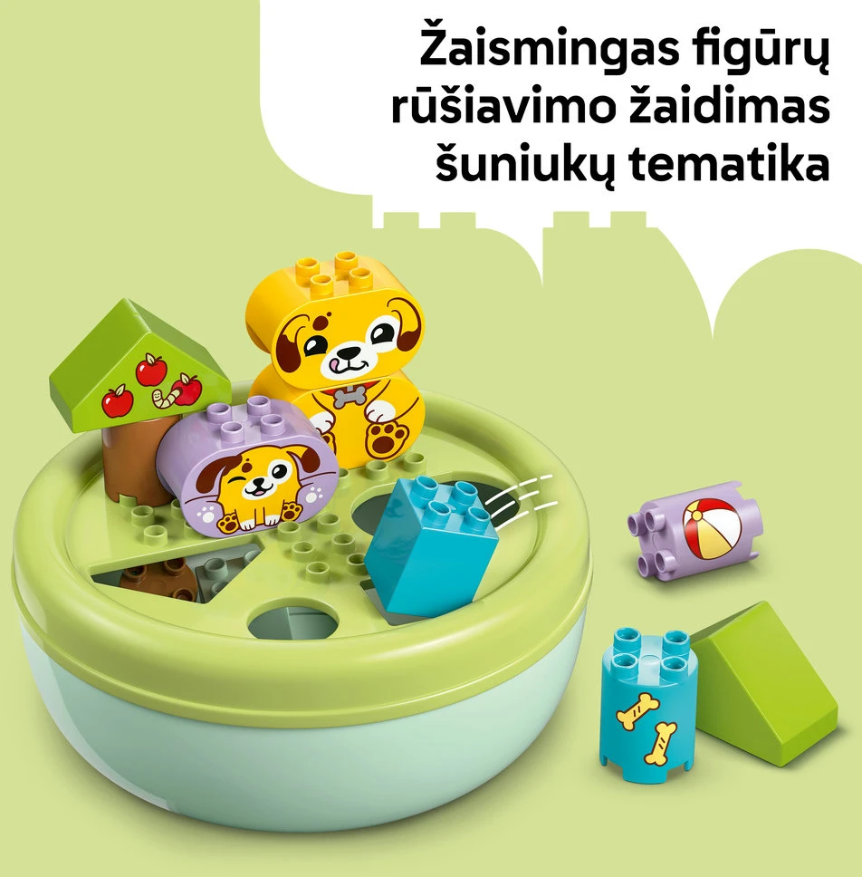 LEGO® DUPLO® Mano pirmasis formų rūšiavimo žaislas: šuniuko namas 10441