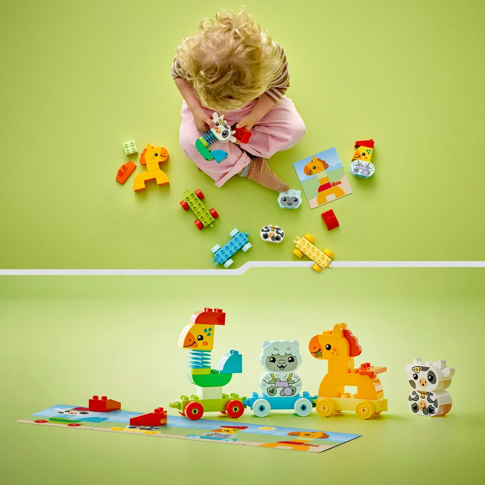 LEGO® DUPLO® Mano pirmasis gyvūnų traukinukas Gamtos žaislas 10412