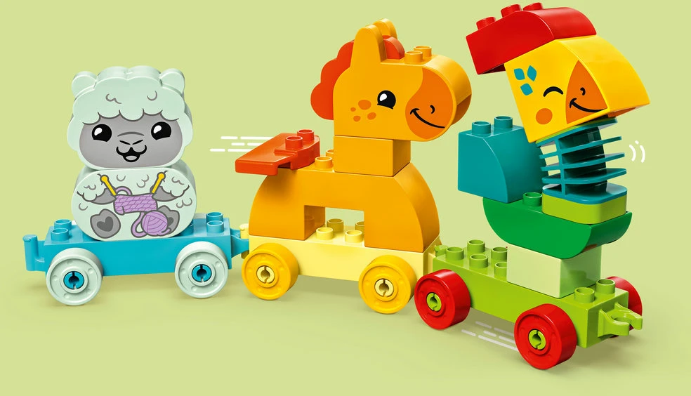 LEGO® DUPLO® Mano pirmasis gyvūnų traukinukas Gamtos žaislas 10412