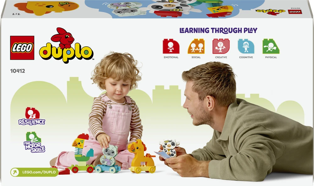 LEGO® DUPLO® Mano pirmasis gyvūnų traukinukas Gamtos žaislas 10412