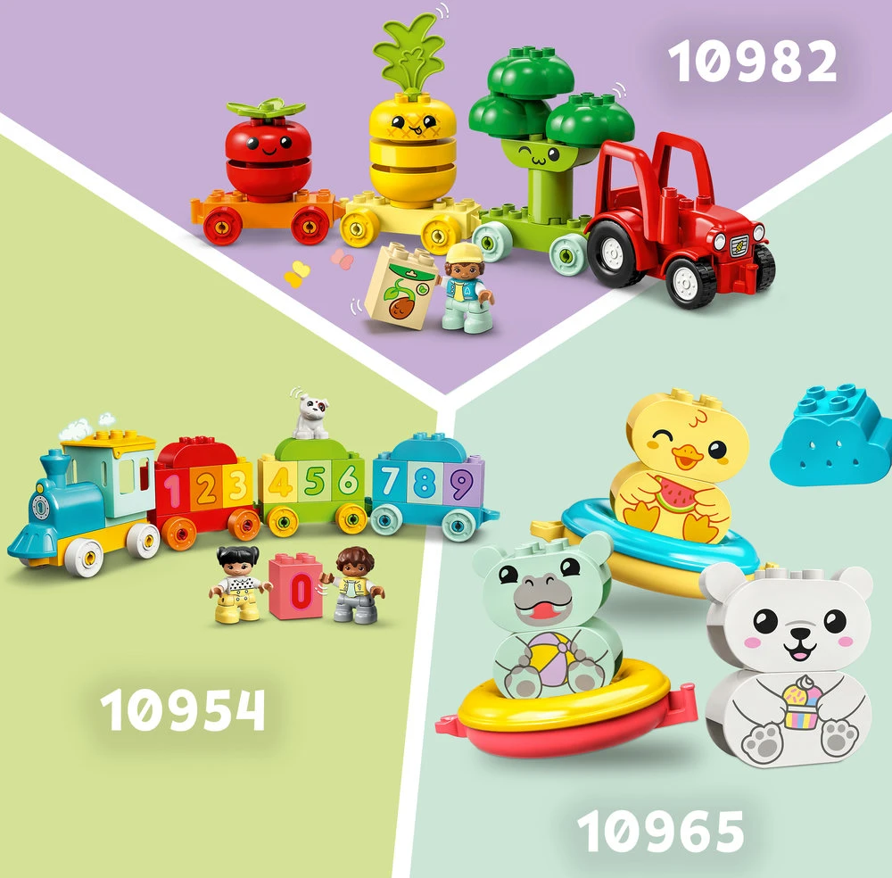 LEGO® DUPLO® Mano pirmasis gyvūnų traukinukas Gamtos žaislas 10412