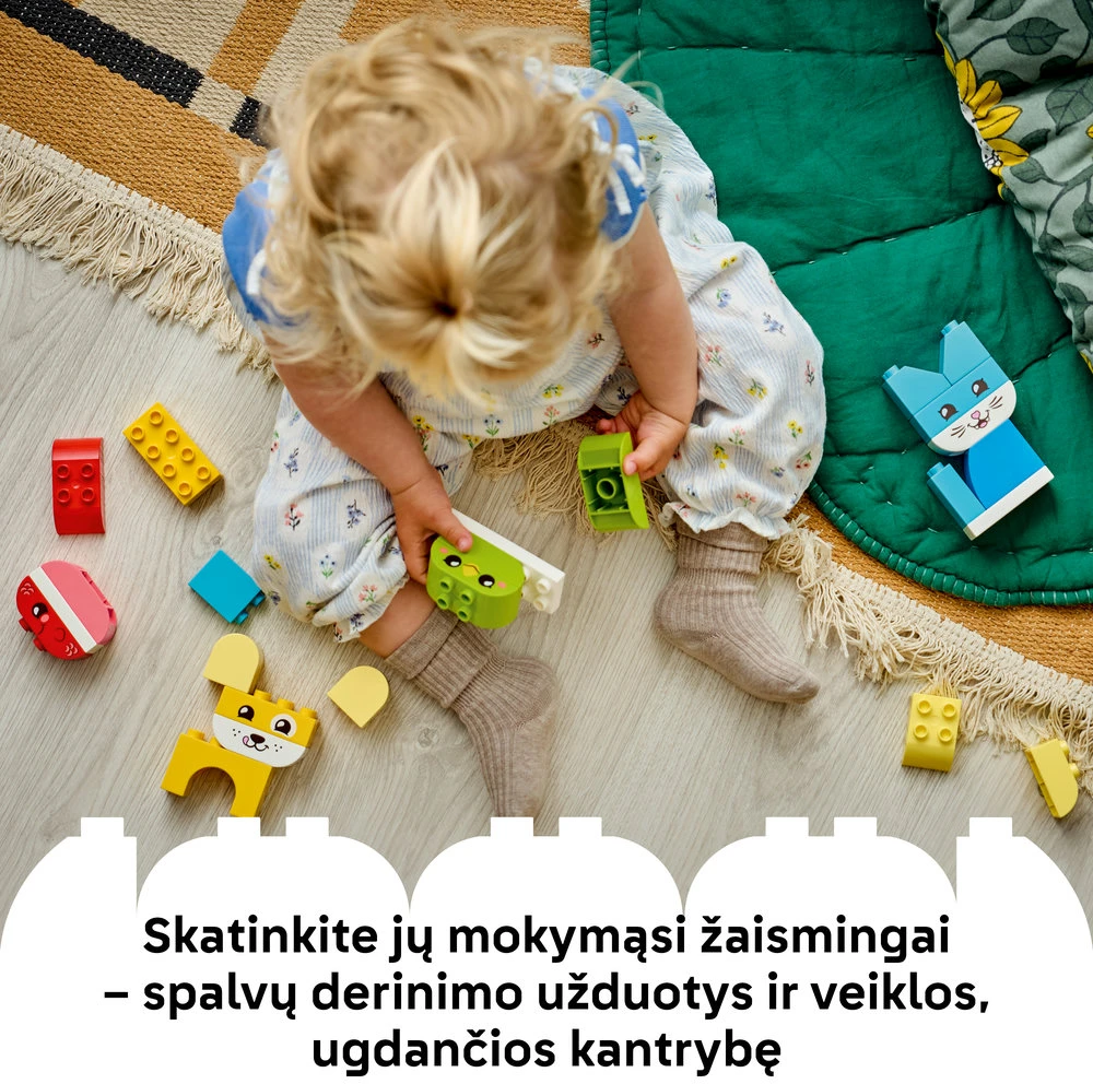 LEGO® DUPLO® mano pirmieji „3 in 1“ kūrybiški gyvūnėliai 10477