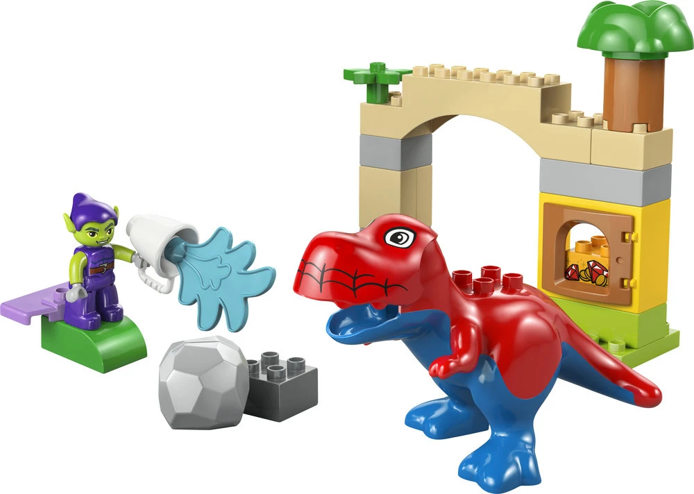 LEGO® DUPLO® „Marvel“ Voriukas tiranozauras prieš Žaliąjį gobliną, 10463