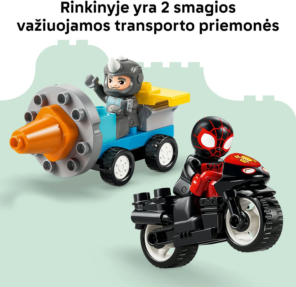LEGO® DUPLO® | Marvel Voriuko komandos voratinklių būstinė 10464