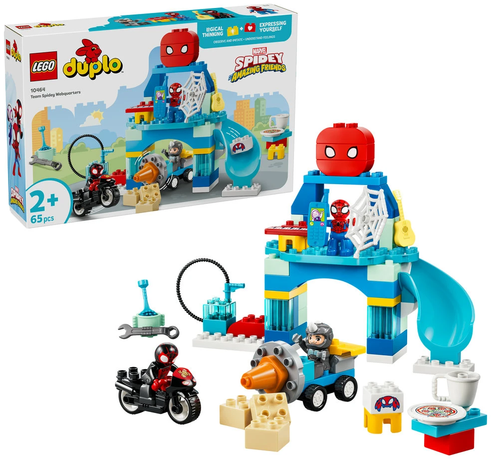 LEGO® DUPLO® | Marvel Voriuko komandos voratinklių būstinė 10464
