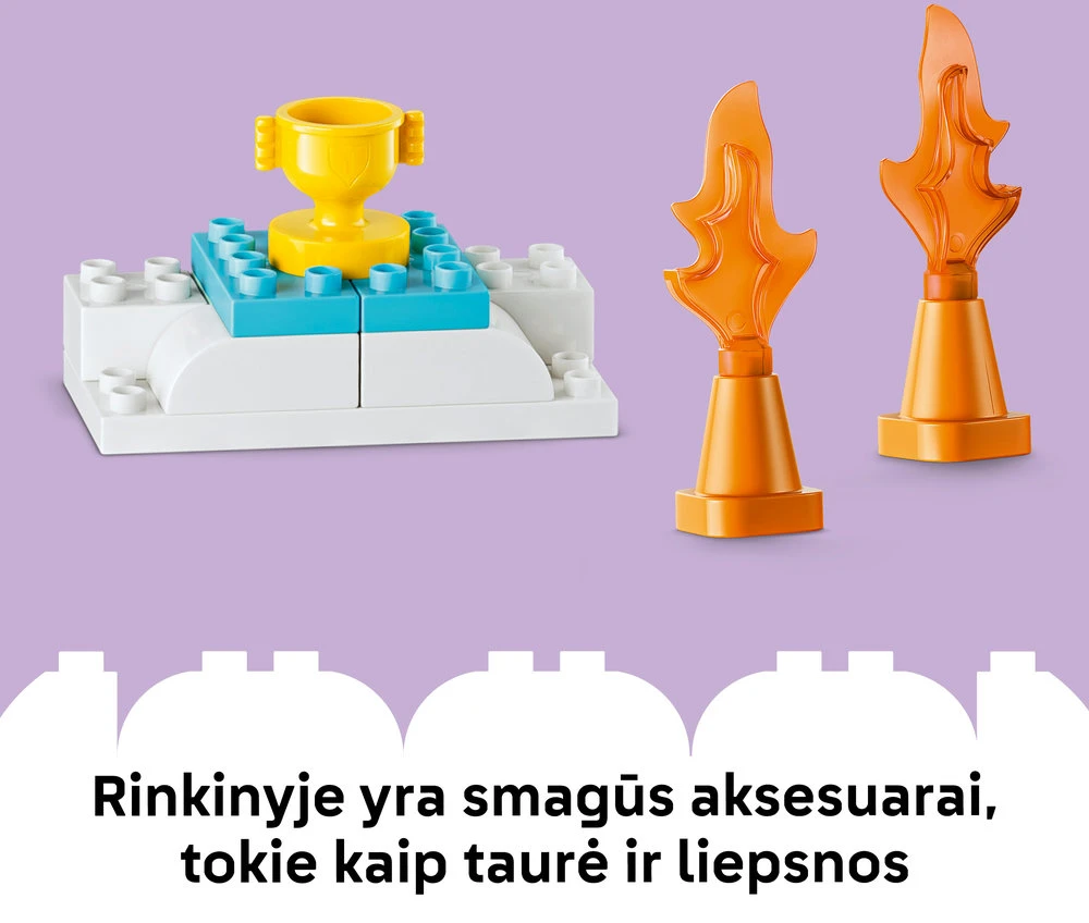 LEGO® DUPLO® Town „3 in 1“ kūrybiškos rampos su automobiliais 10478