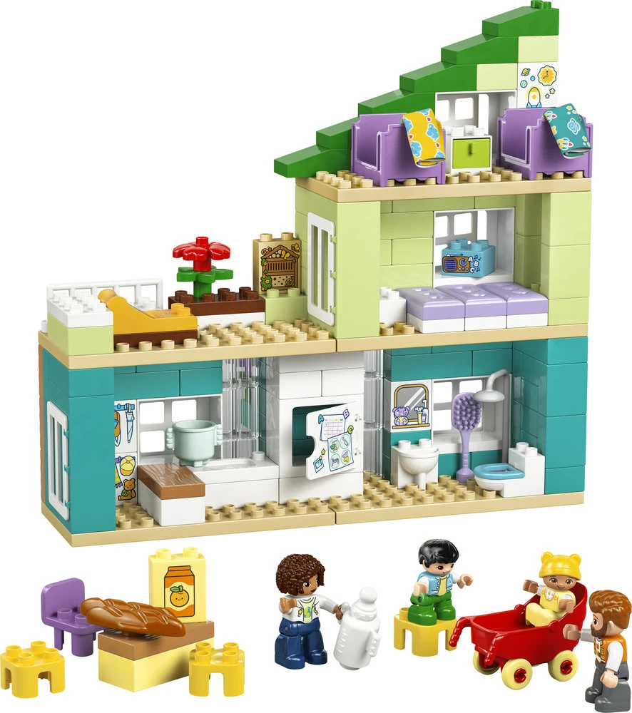 LEGO® DUPLO® Town „3 in 1“ modernus šeimos namas su figūrėlėmis 10470