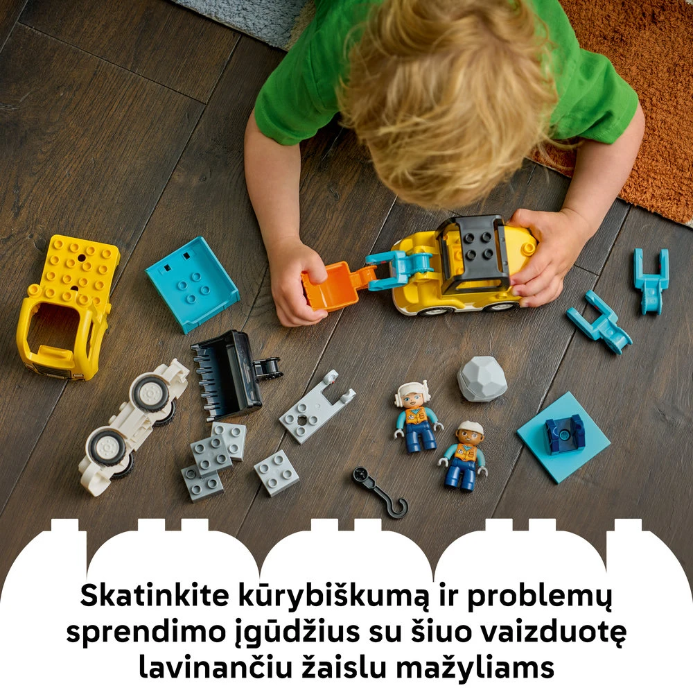 LEGO DUPLO Town Statybų mašinos 3 viename 10475