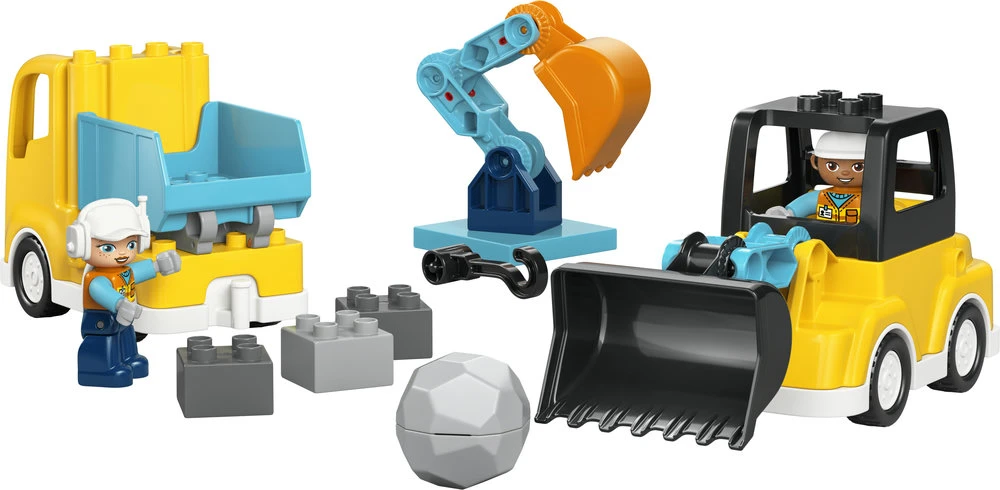 LEGO DUPLO Town Statybų mašinos 3 viename 10475