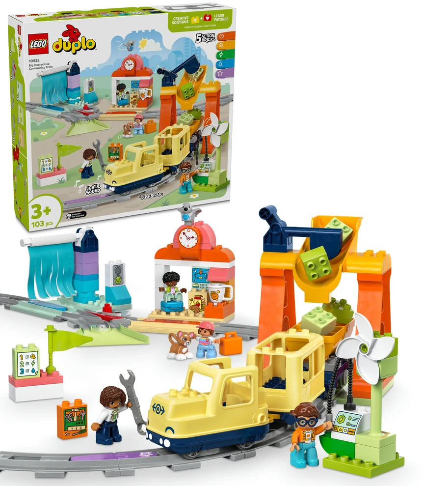 LEGO® DUPLO Didelis interaktyvus bendruomeninis traukinys (10428)