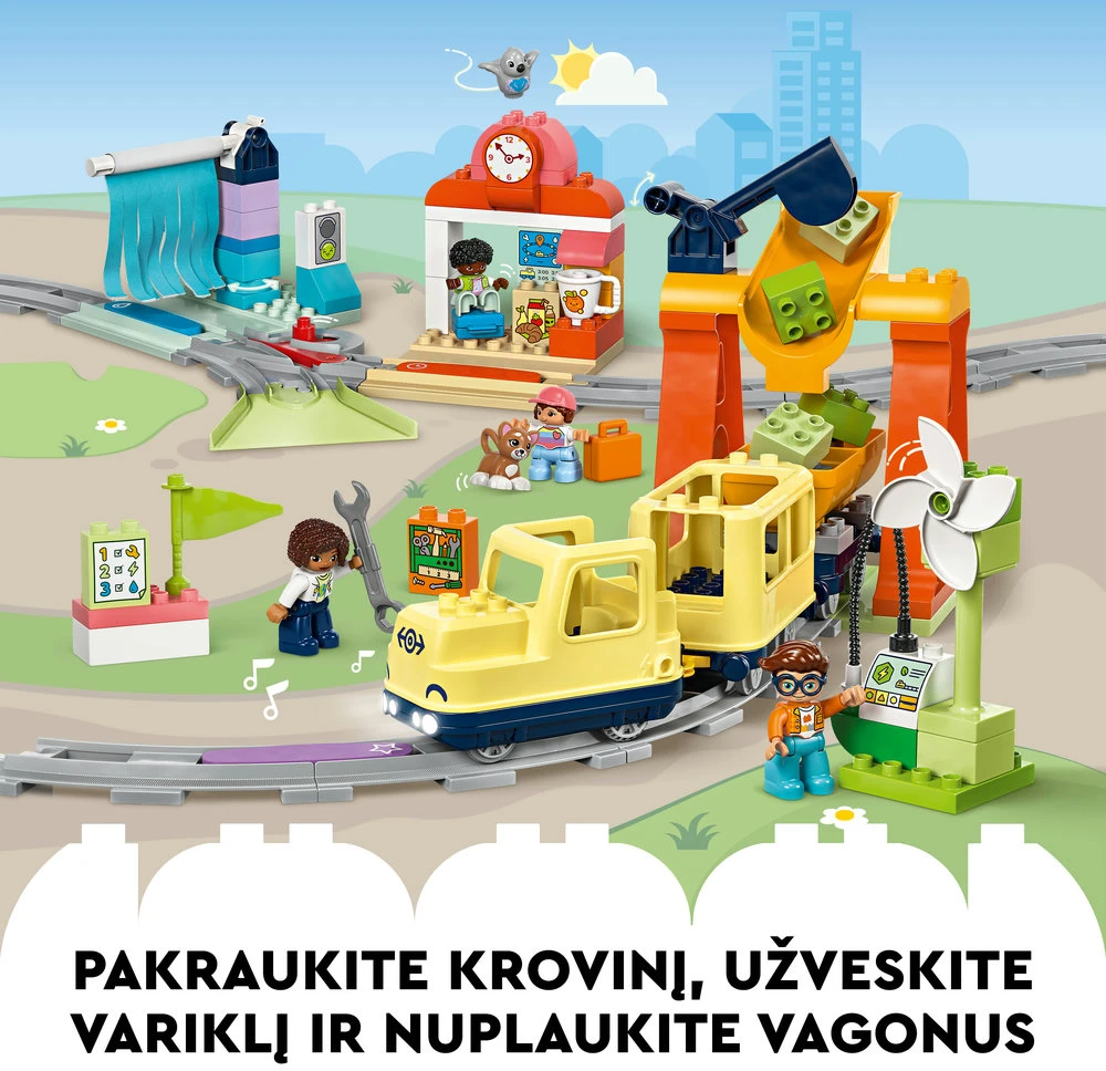 LEGO® DUPLO Didelis interaktyvus bendruomeninis traukinys (10428)