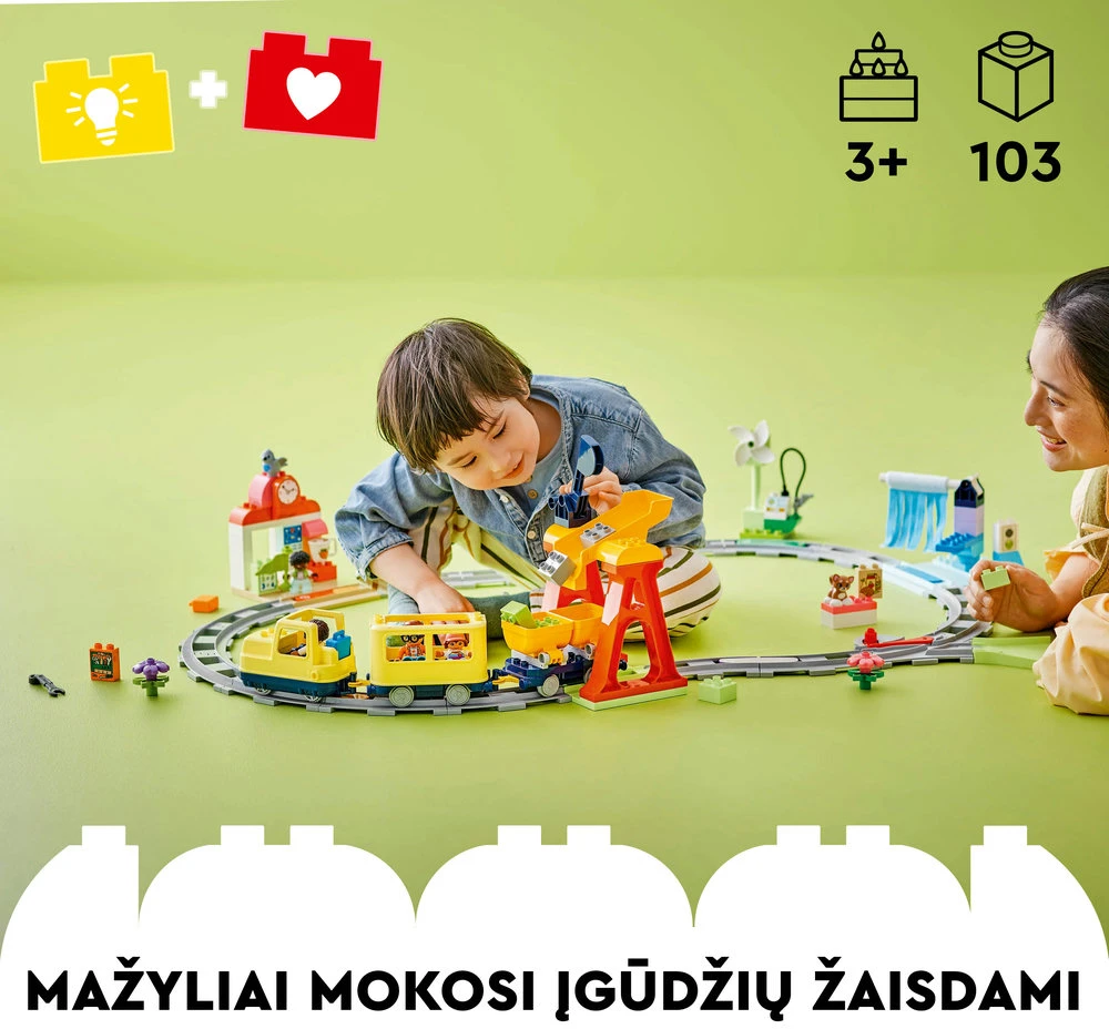 LEGO® DUPLO Didelis interaktyvus bendruomeninis traukinys (10428)