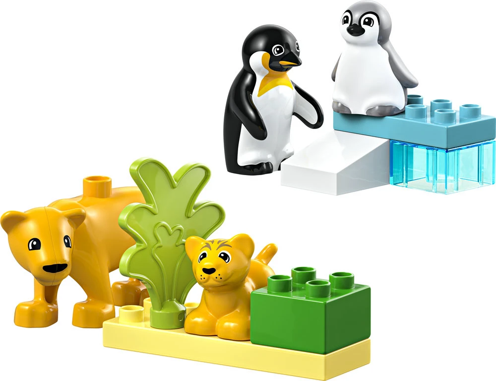 LEGO® DUPLO Laukinių gyvūnų šeimos: pingvinai ir liūtai (10442)