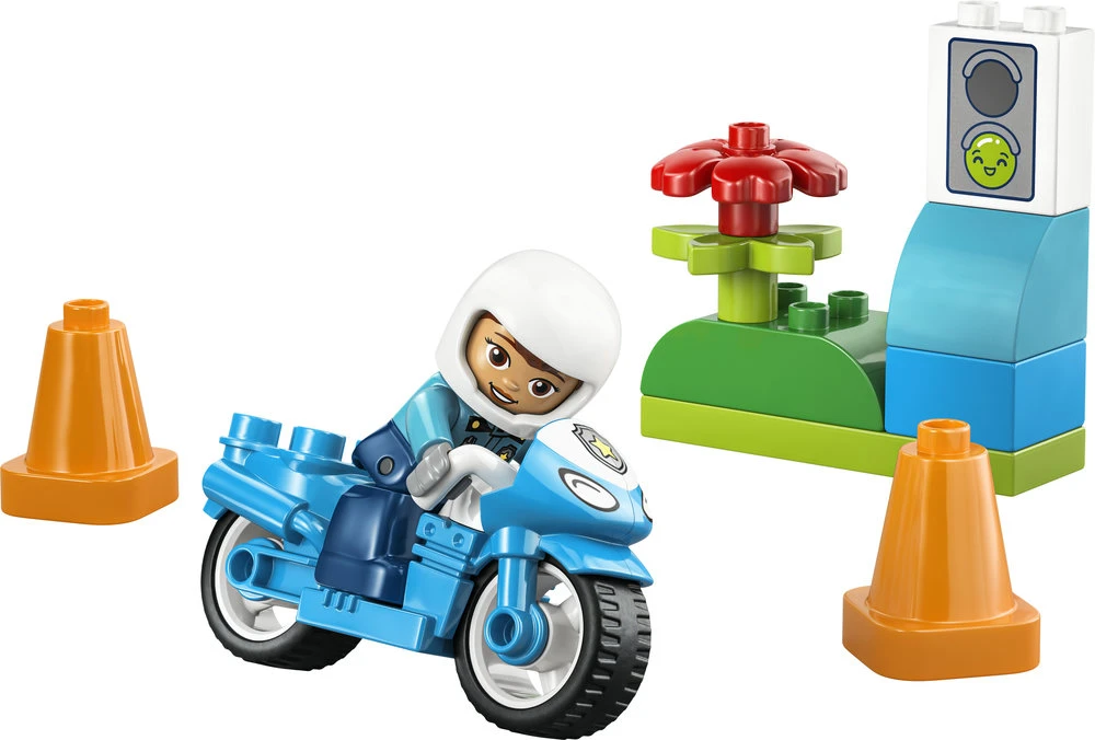 LEGO® DUPLO® Town Mėlynas policijos motociklas 10471