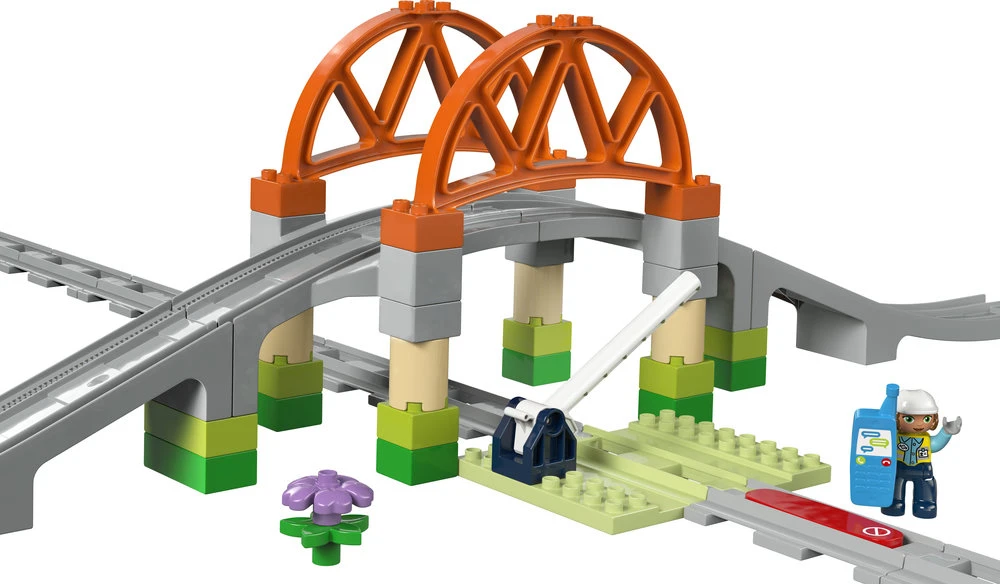 LEGO® DUPLO Traukinuko tilto ir bėgių papildomas rinkinys (10426)