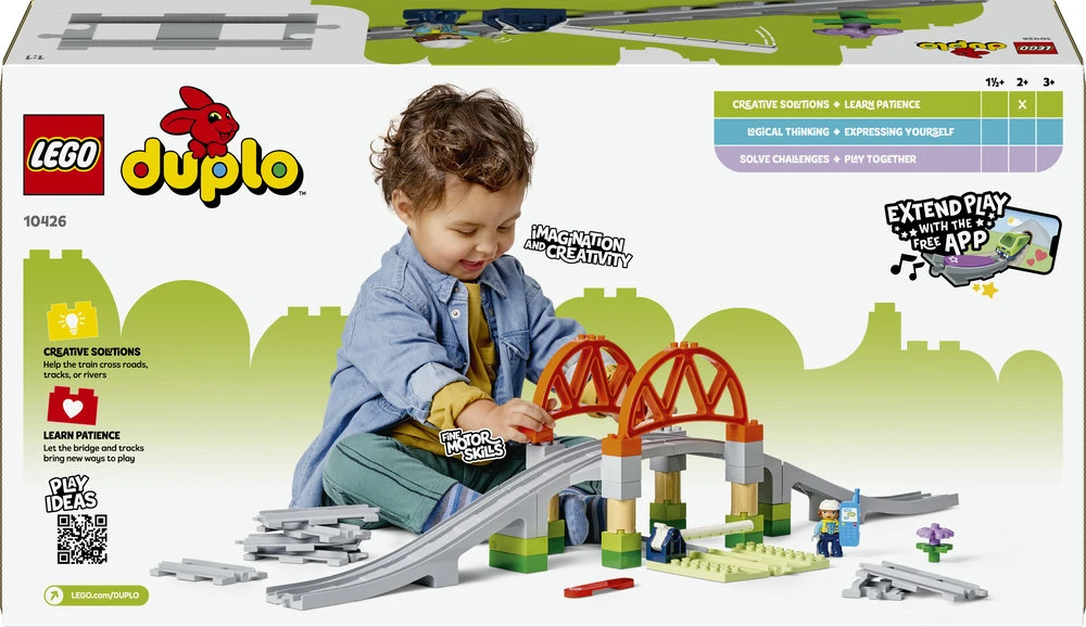 LEGO® DUPLO Traukinuko tilto ir bėgių papildomas rinkinys (10426)