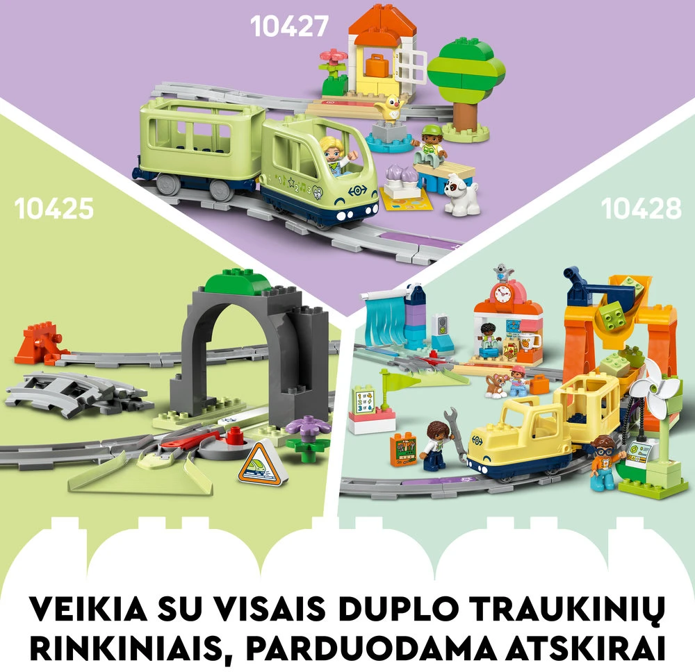 LEGO® DUPLO Traukinuko tilto ir bėgių papildomas rinkinys (10426)