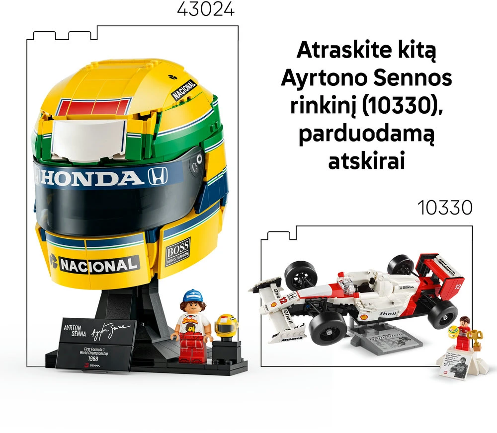 LEGO® Editions Ayrton Senna šalmas Rinkinys 43024