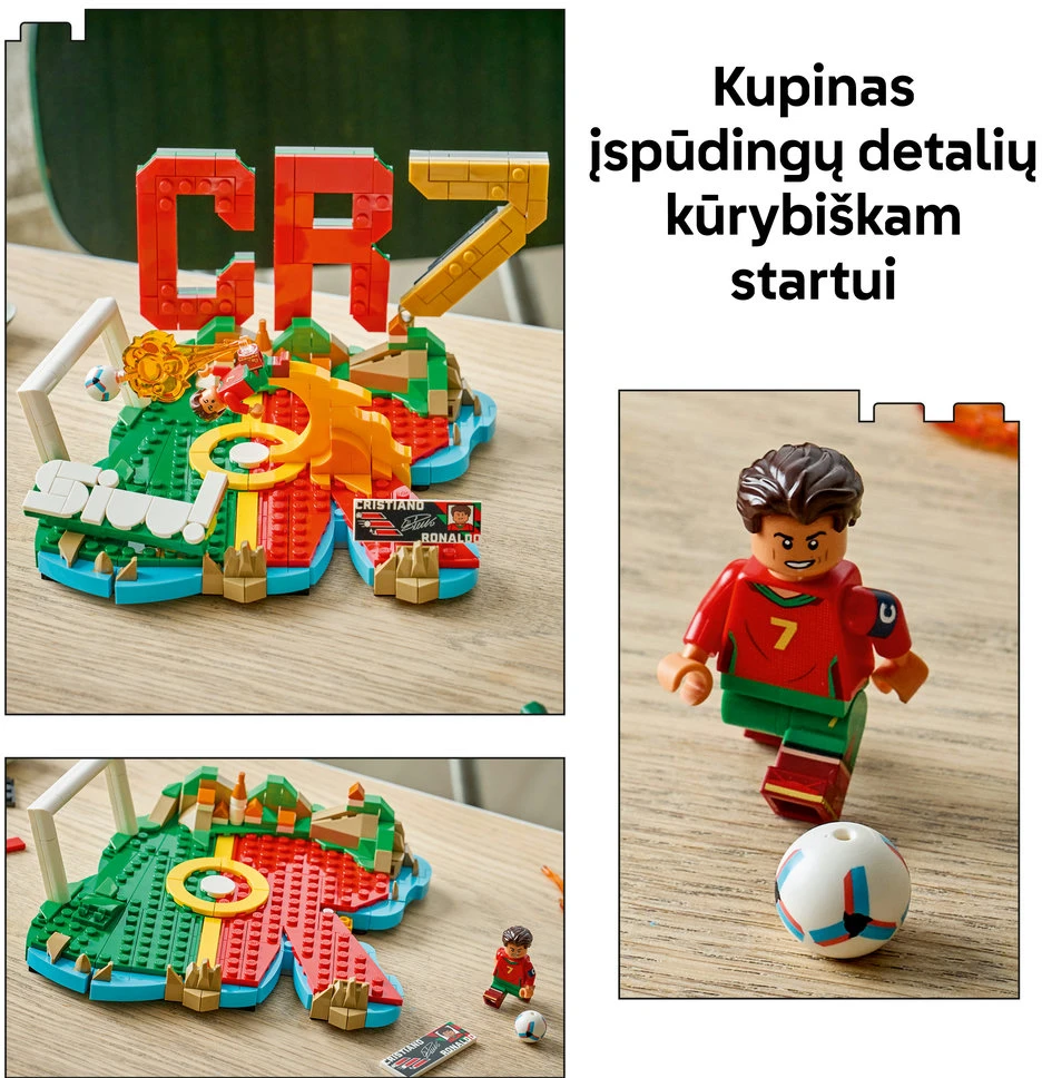 LEGO® Editions Cristiano Ronaldo – svarbiausi futbolo įvykiai 43012