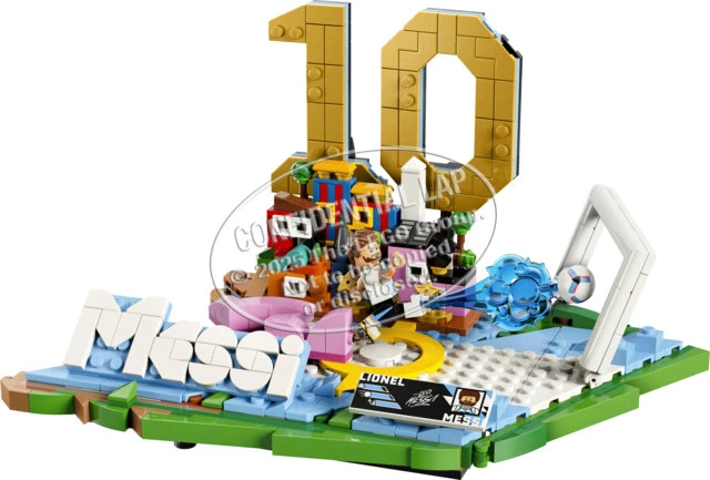 LEGO® Editions Lionel Messi – svarbiausi futbolo įvykiai, dekoro konstravimo rinkinys vaikams, 43011