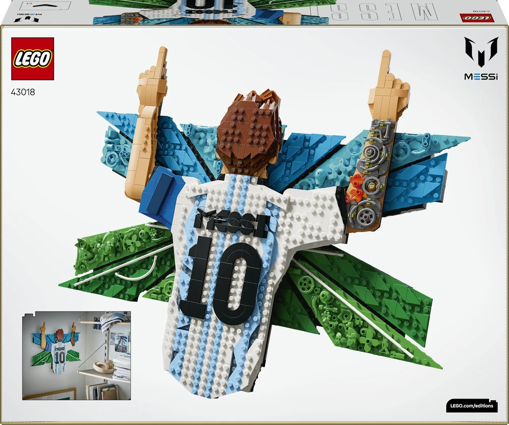 LEGO® Editions Lionel Messi – šventimas Rinkinys 43018