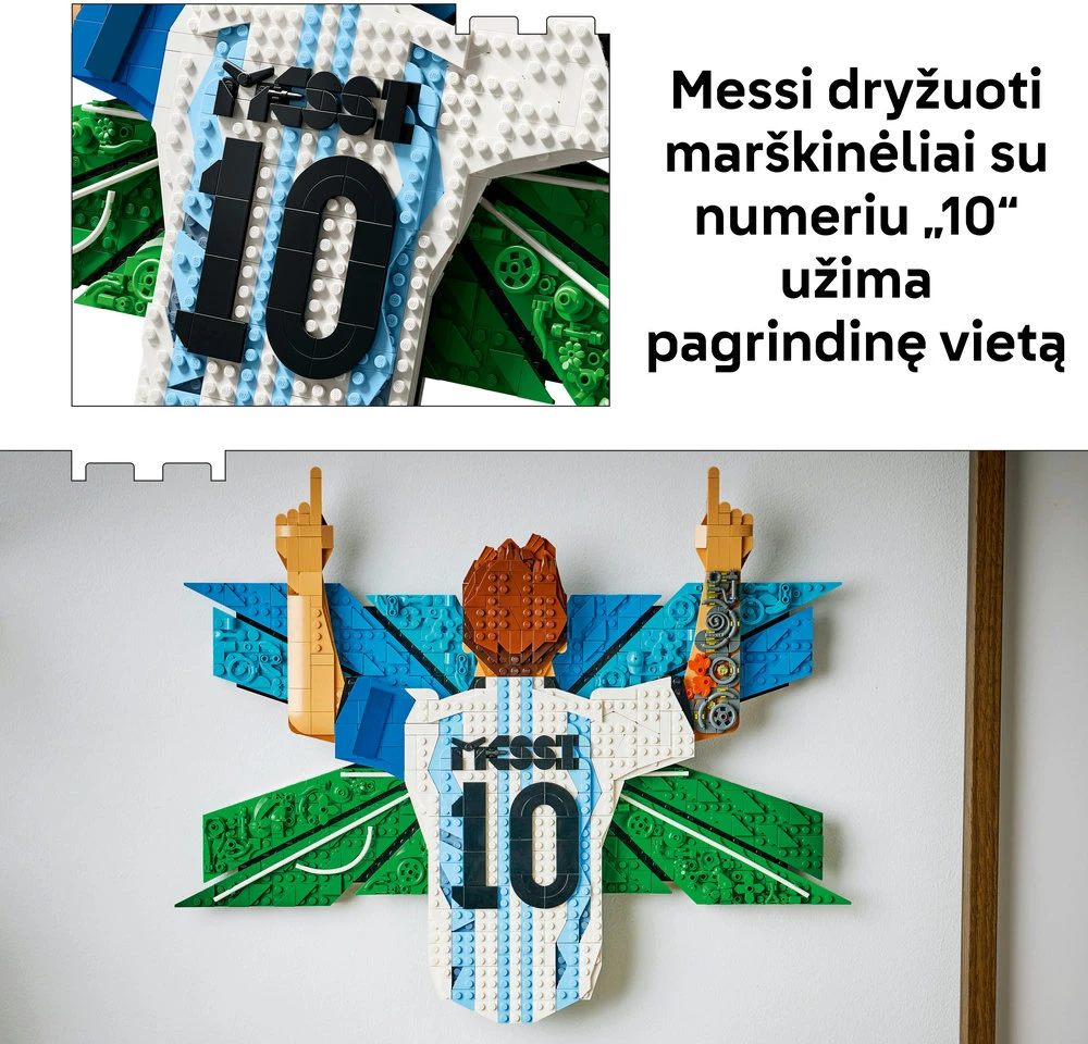 LEGO® Editions Lionel Messi – šventimas Rinkinys 43018