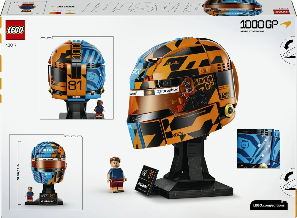 LEGO® Editions „McLaren Mastercard F1® Team“ Oscar Piastri šalmas 43017