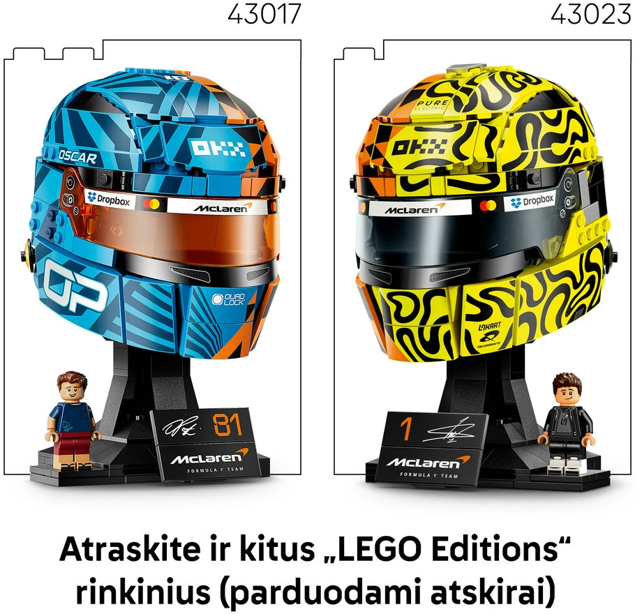 LEGO® Editions „McLaren Mastercard F1® Team“ Oscar Piastri šalmas 43017