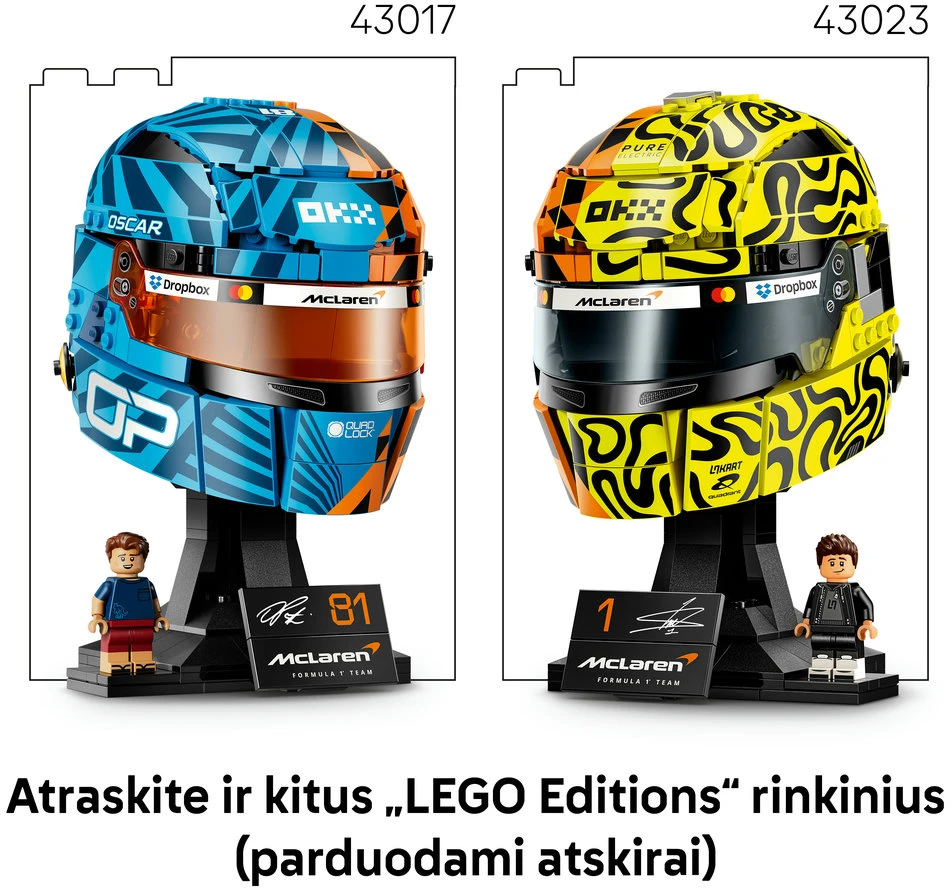 LEGO® Editions „McLaren Mastercard F1® Team“ Lando Norris šalmas 43023