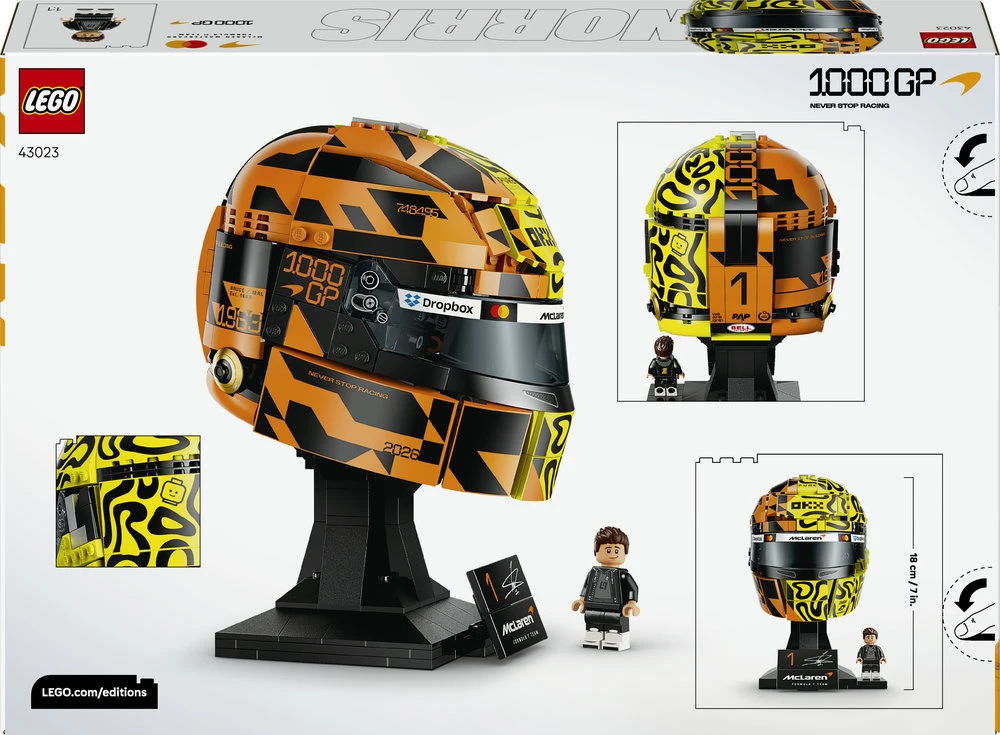 LEGO® Editions „McLaren Mastercard F1® Team“ Lando Norris šalmas 43023