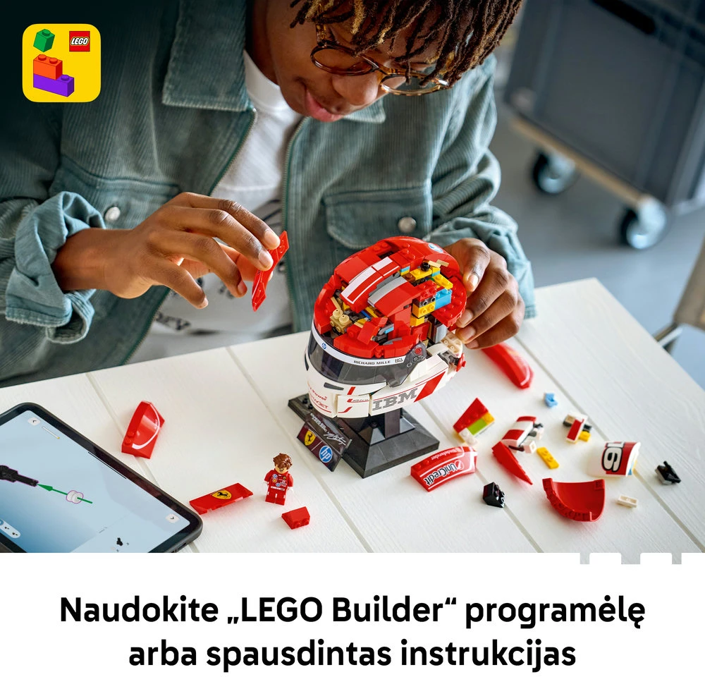 LEGO® Editions Scuderia Ferrari HP Charles Leclerc šalmas 43014