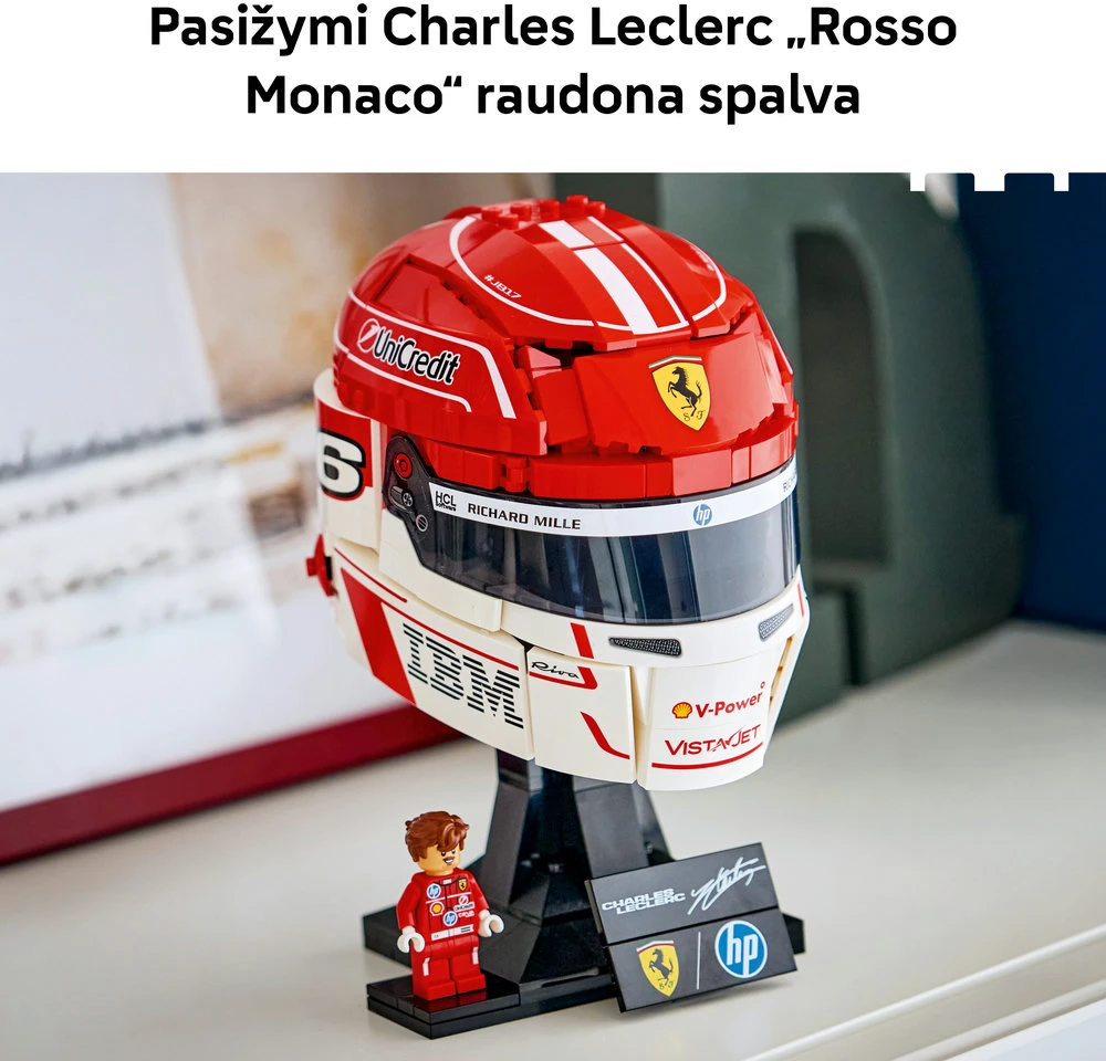 LEGO® Editions Scuderia Ferrari HP Charles Leclerc šalmas 43014