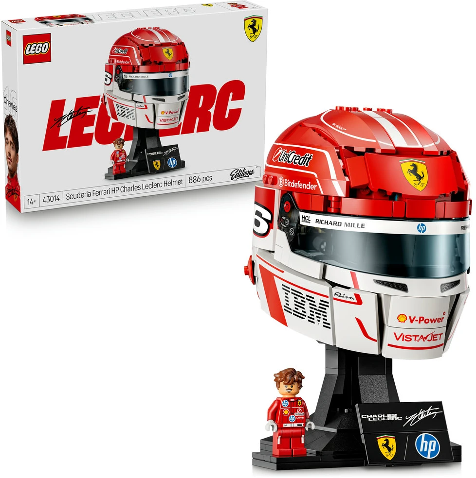LEGO® Editions Scuderia Ferrari HP Charles Leclerc šalmas 43014