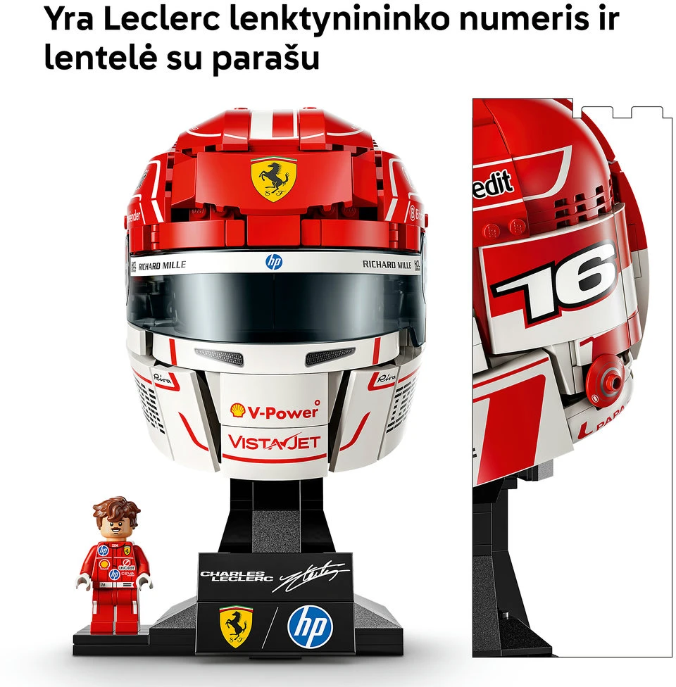 LEGO® Editions Scuderia Ferrari HP Charles Leclerc šalmas 43014