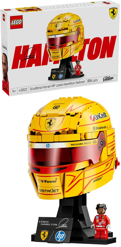 LEGO® Editions Scuderia Ferrari HP Lewis Hamilton šalmas 43022