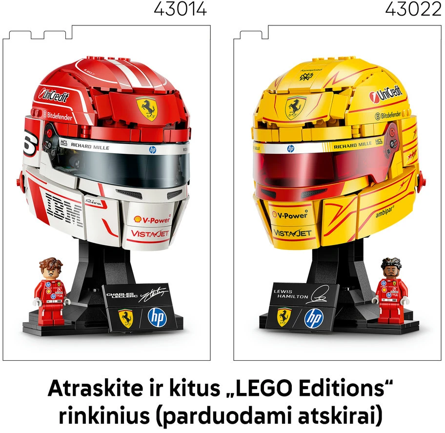 LEGO® Editions Scuderia Ferrari HP Lewis Hamilton šalmas 43022