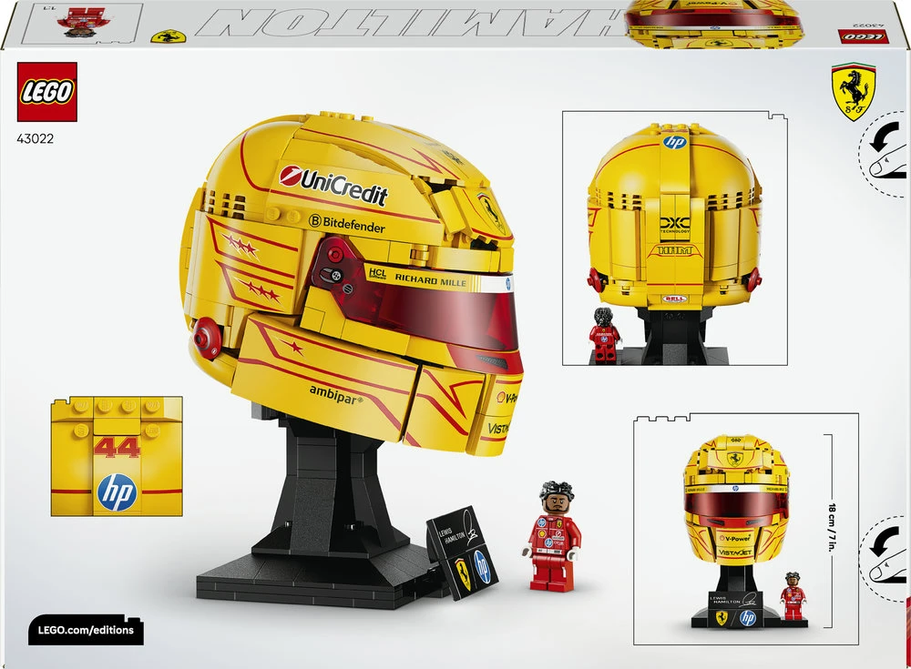 LEGO® Editions Scuderia Ferrari HP Lewis Hamilton šalmas 43022