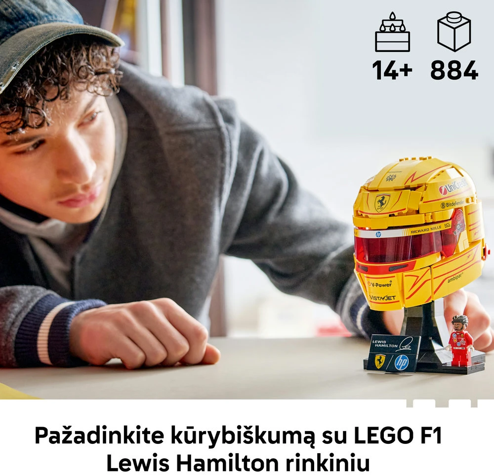 LEGO® Editions Scuderia Ferrari HP Lewis Hamilton šalmas 43022