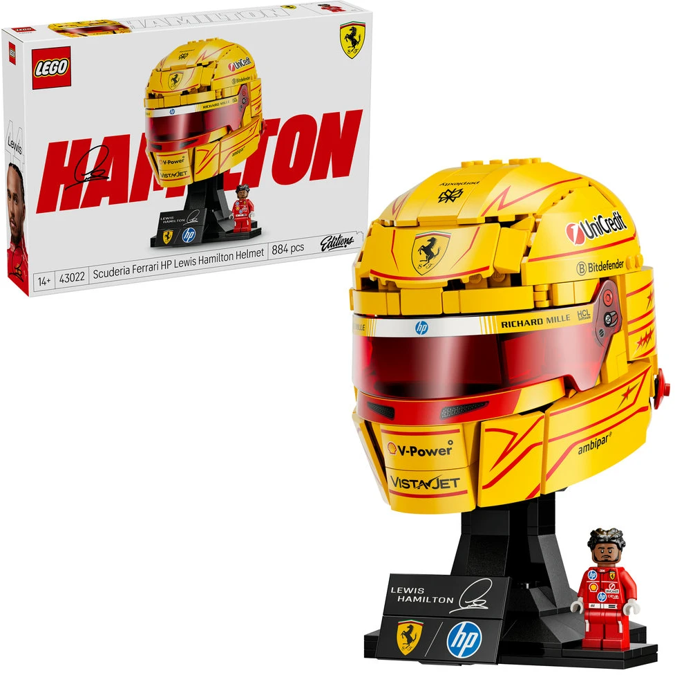 LEGO® Editions Scuderia Ferrari HP Lewis Hamilton šalmas 43022