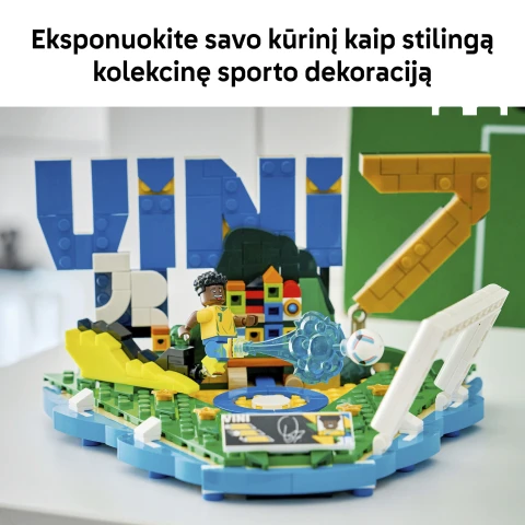 LEGO® Editions Vini Jr. – svarbiausi futbolo įvykiai, dekoro konstravimo rinkinys vaikams, 43027