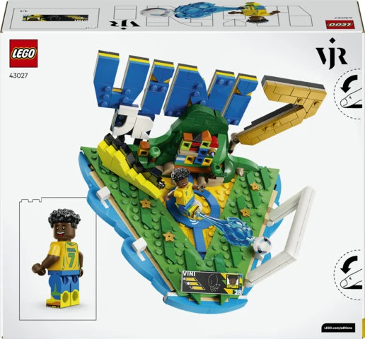 LEGO® Editions Vini Jr. – svarbiausi futbolo įvykiai, dekoro konstravimo rinkinys vaikams, 43027