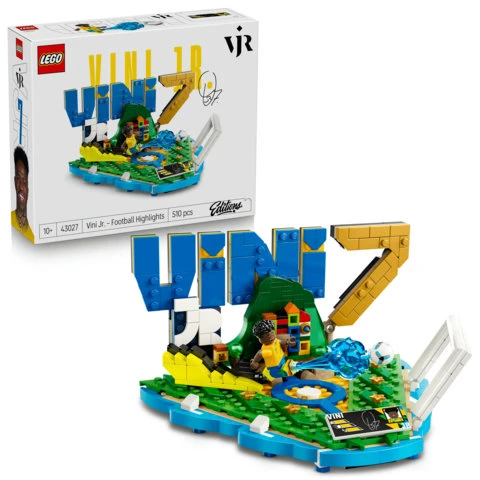 LEGO® Editions Vini Jr. – svarbiausi futbolo įvykiai, dekoro konstravimo rinkinys vaikams, 43027