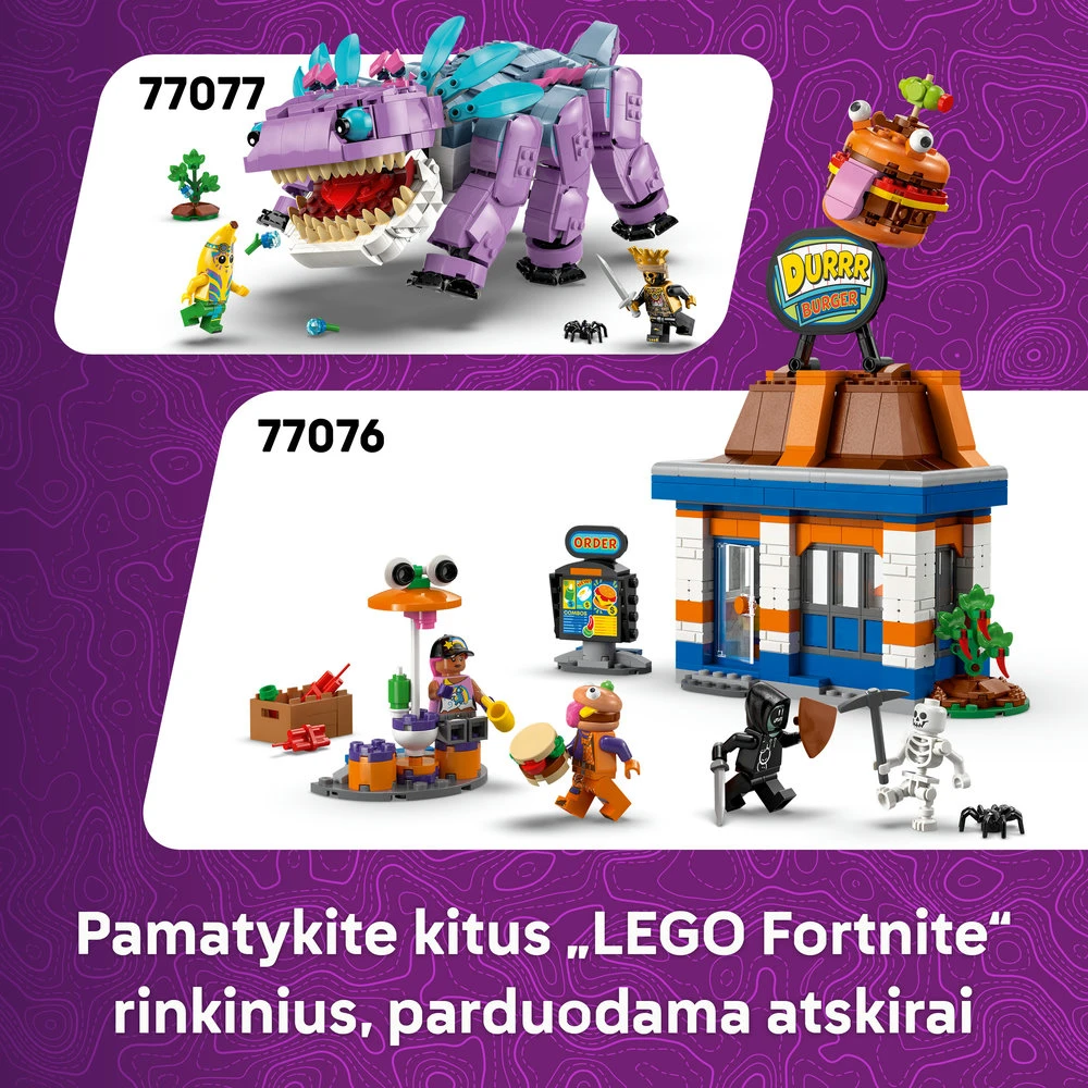 LEGO® Fortnite® Peely ir Sparkplug stovykla Rinkinys 77075