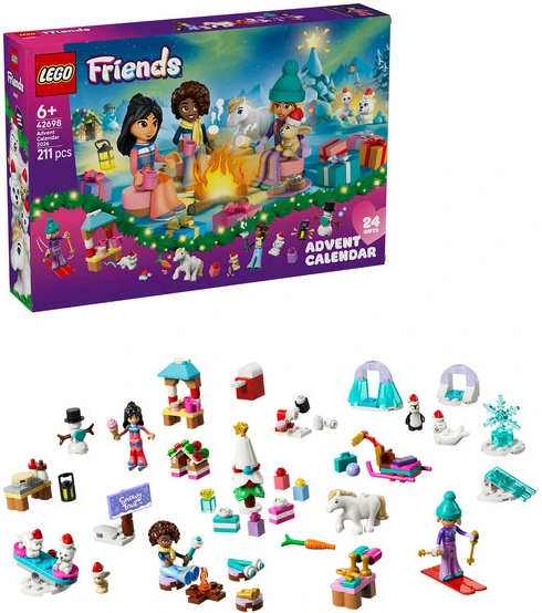„LEGO® Friends“ 2026 metų advento kalendorius Kalėdinis žaislas 42698
