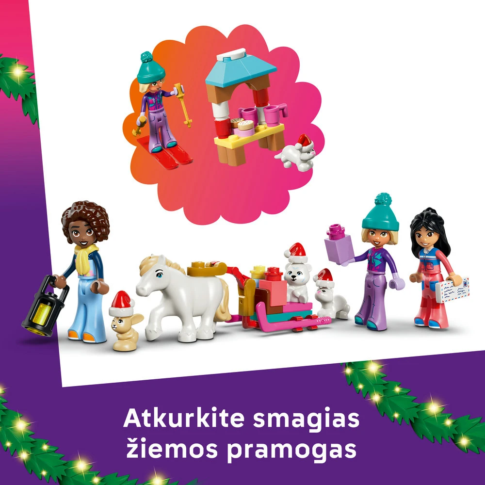 „LEGO® Friends“ 2026 metų advento kalendorius Kalėdinis žaislas 42698