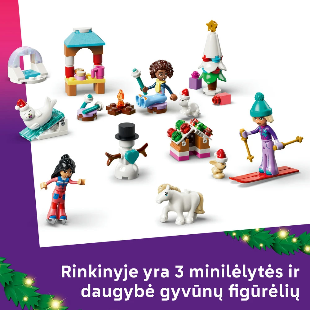 „LEGO® Friends“ 2026 metų advento kalendorius Kalėdinis žaislas 42698