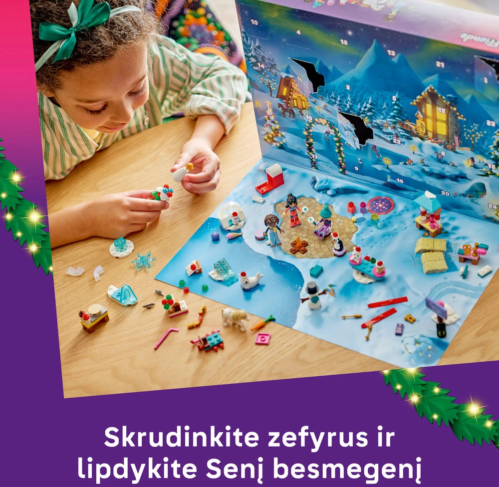 „LEGO® Friends“ 2026 metų advento kalendorius Kalėdinis žaislas 42698
