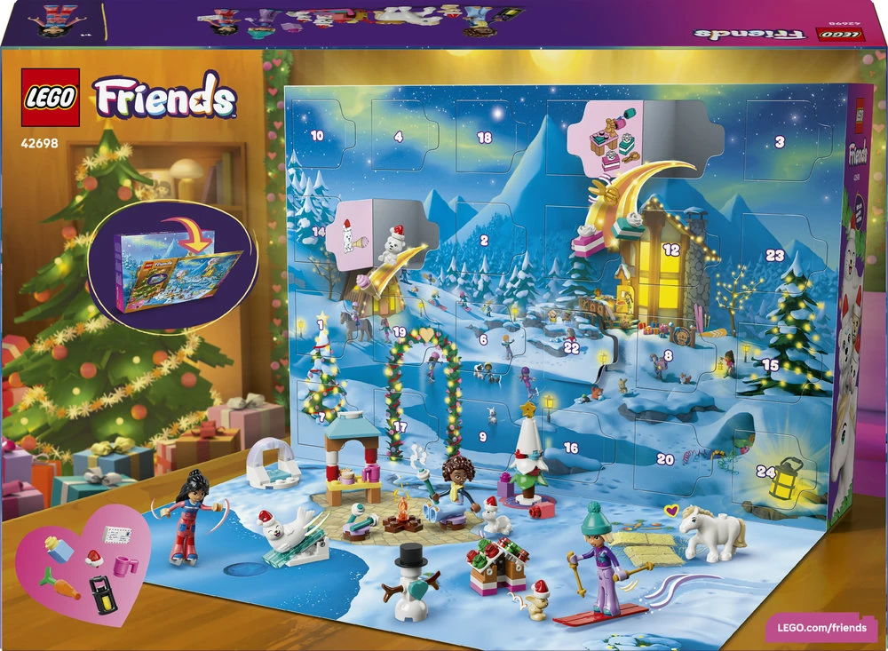 „LEGO® Friends“ 2026 metų advento kalendorius Kalėdinis žaislas 42698